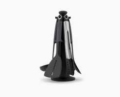 Joseph Joseph Elevate™ 6-piece Grey Utensils Carousel Set With Tongs 9 Joseph Joseph Elevate™ 6-piece Grey Utensils Carousel Set With Tongs -Kitchen Essentials Shop 10151 Image 04