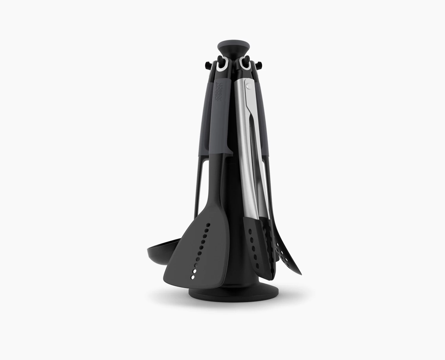 Joseph Joseph Elevate™ 6-piece Grey Utensils Carousel Set With Tongs 5 Joseph Joseph Elevate™ 6-piece Grey Utensils Carousel Set With Tongs - Image 5