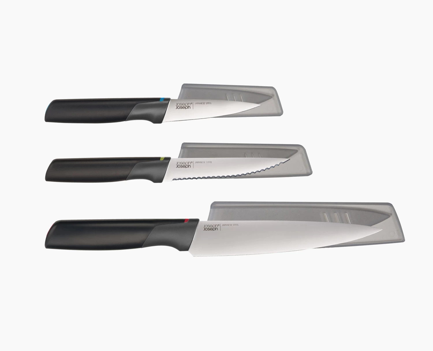 Joseph Joseph Elevate™ 3-piece Multicolour Kitchen Knife Set 4 Joseph Joseph Elevate™ 3-piece Multicolour Kitchen Knife Set - Image 4