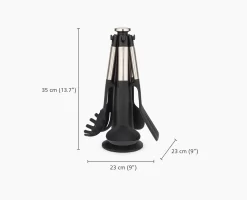 Joseph Joseph Elevate™ Stainless-steel Silicone 5-piece Utensils Carousel Set -Kitchen Essentials Shop 10567 DIM