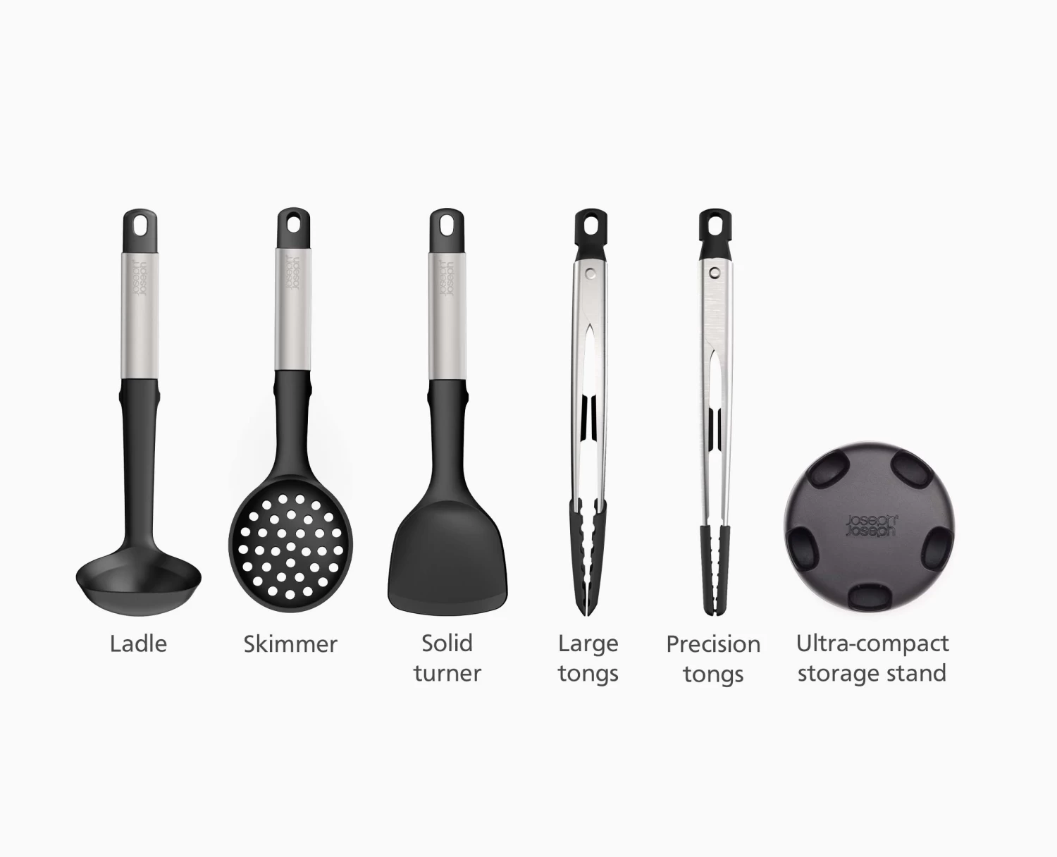 Joseph Joseph Elevate™ Fusion 5-piece Stainless-steel Utensil Set With Compact Stand 8 Joseph Joseph Elevate™ Fusion 5-piece Stainless-steel Utensil Set With Compact Stand - Image 8