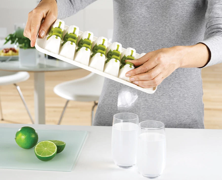 Joseph Joseph QuickSnap™ Plus Green Ice Cube Tray 2 Joseph Joseph QuickSnap™ Plus Green Ice Cube Tray - Image 2