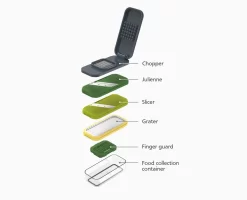 Joseph Joseph Multi-Prep™ Compact Multicolour 4-piece Grater & Slicer -Kitchen Essentials Shop 20222 Media