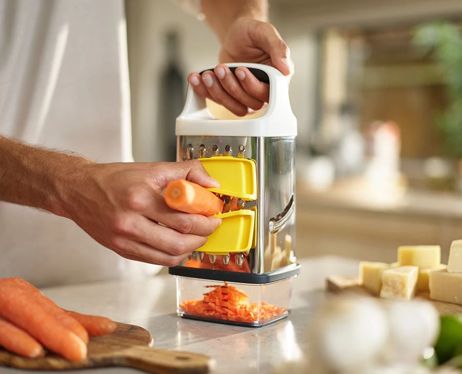 Joseph Joseph Multi-Grip Box Grater With Precision Food-Grip 2 Joseph Joseph Multi-Grip Box Grater With Precision Food-Grip - Image 2