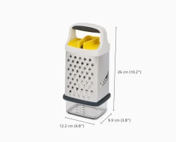 Joseph Joseph Multi-Grip Box Grater With Precision Food-Grip 17 Joseph Joseph Multi-Grip Box Grater With Precision Food-Grip -Kitchen Essentials Shop 20225 PDP INFO