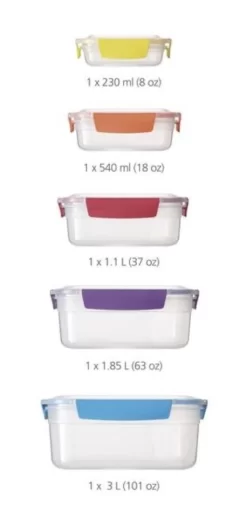 Joseph Joseph Nest Lock 5-Piece Container Set -Kitchen Essentials Shop 23744 19995