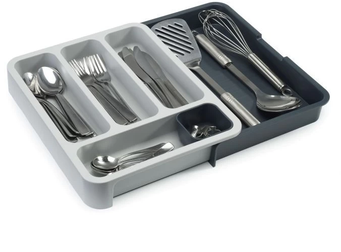 Joseph Joseph Drawerstore Cutlery Drawer - Dark Grey/Grey 2 Joseph Joseph Drawerstore Cutlery Drawer - Dark Grey/Grey - Image 2