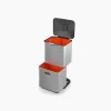 Joseph Joseph Totem Max 60L Stainless-steel Waste & Recycling Bin