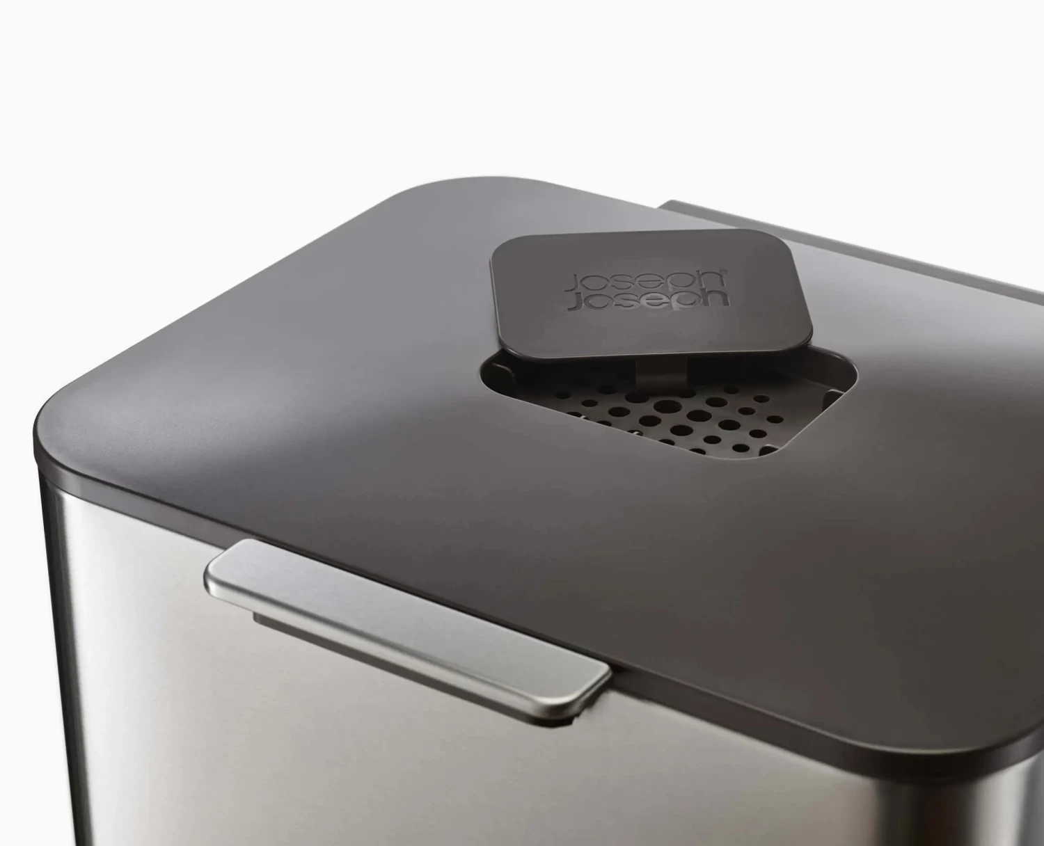 Joseph Joseph Totem Max 60L Stainless-steel Waste & Recycling Bin 6 Joseph Joseph Totem Max 60L Stainless-steel Waste & Recycling Bin - Image 6