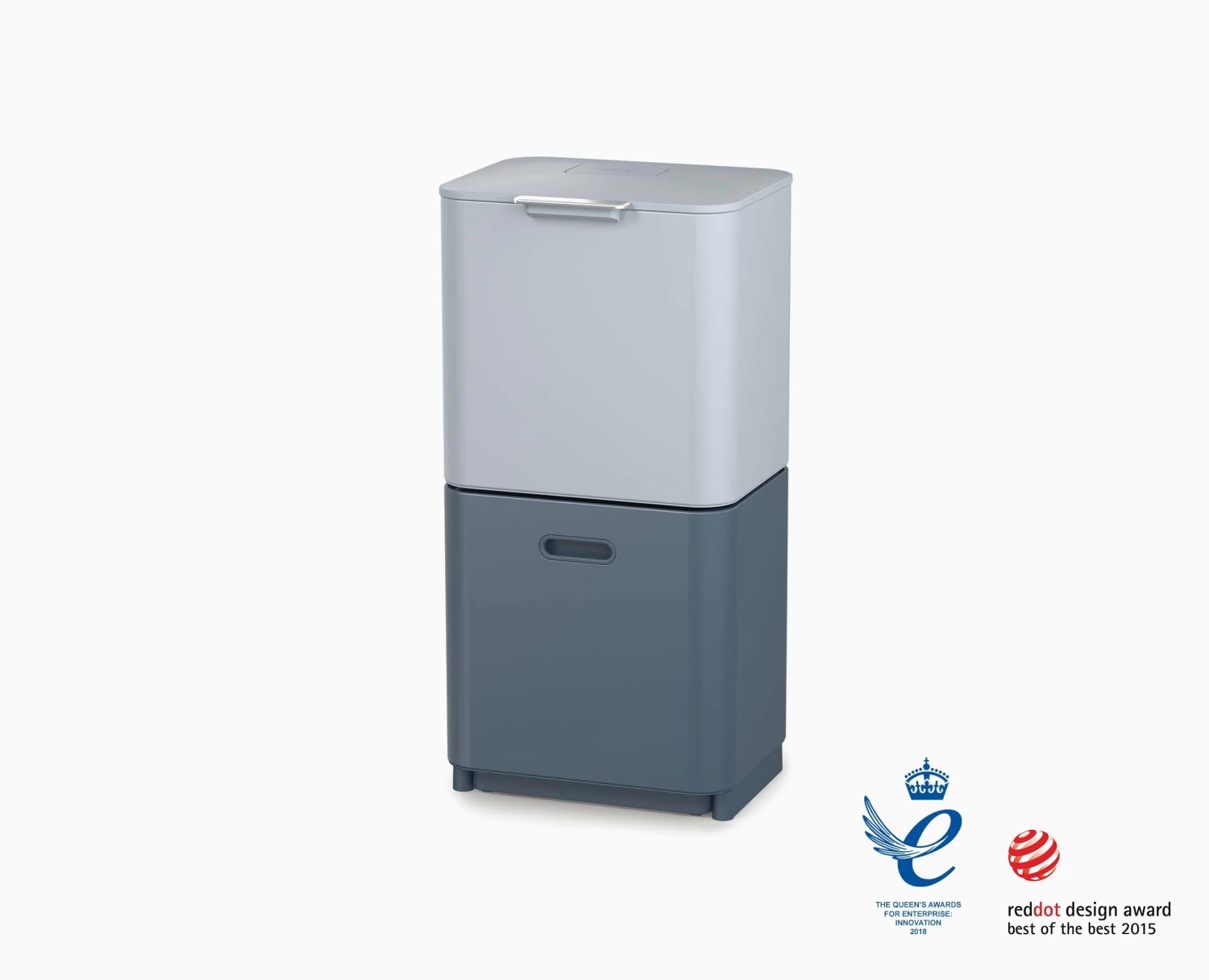 Joseph Joseph Totem Max 60L Blue Waste & Recycling Bin - Editions 4 Joseph Joseph Totem Max 60L Blue Waste & Recycling Bin - Editions - Image 4