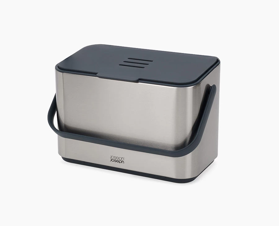 Joseph Joseph Collect™ 4L Stainless-steel Food Waste Caddy 1 Joseph Joseph Collect™ 4L Stainless-steel Food Waste Caddy