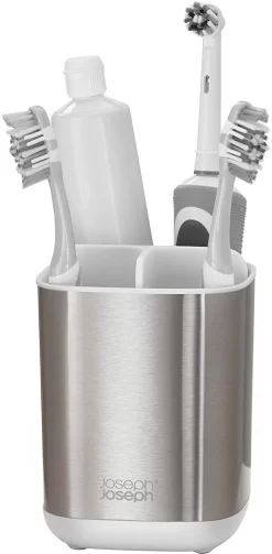 Joseph Joseph Small Steel Toothbrush Caddy -Kitchen Essentials Shop 36223 14438