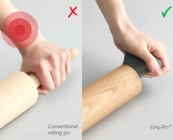 Joseph Joseph Grip-Pin™ Grey Ergonomic Rolling Pin 9 Joseph Joseph Grip-Pin™ Grey Ergonomic Rolling Pin -Kitchen Essentials Shop 40108 Image 05