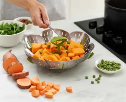 Joseph Joseph Bloom™ Stainless-steel Folding Steamer Basket -Kitchen Essentials Shop 45033 Image 04