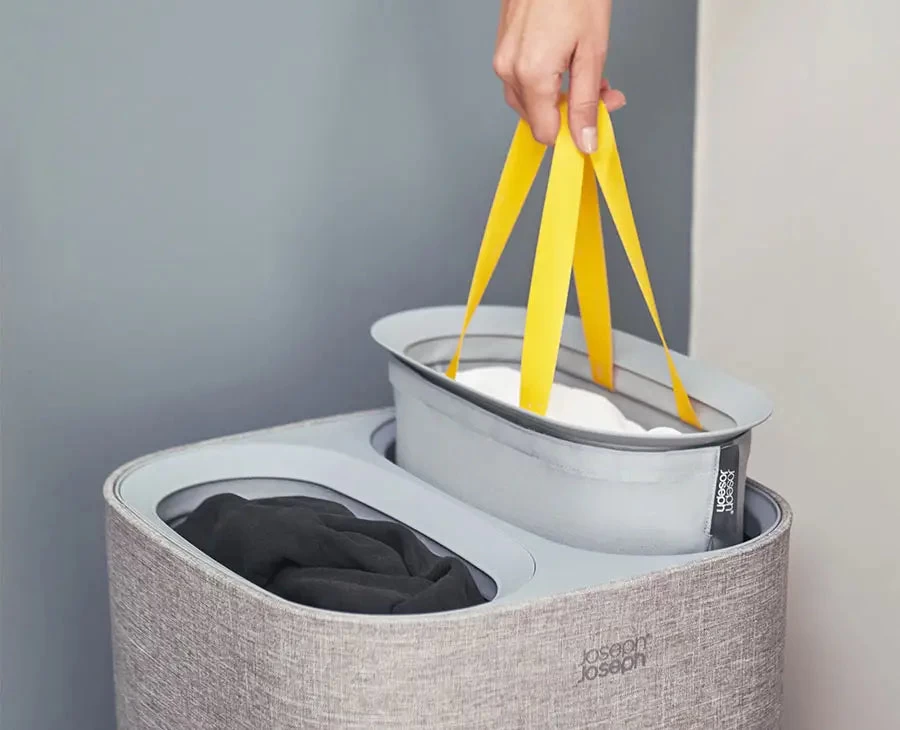 Joseph Joseph Tota 60L Grey Laundry Separation Basket 2 Joseph Joseph Tota 60L Grey Laundry Separation Basket - Image 2