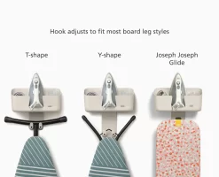 Joseph Joseph IronHub™ Wall-mounted Ecru Iron Storage Caddy 16 Joseph Joseph IronHub™ Wall-mounted Ecru Iron Storage Caddy -Kitchen Essentials Shop 50043 PDP INFO