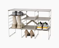 Joseph Joseph Level™ Plus Large Adjustable Ecru Shoe Rack