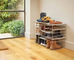 Joseph Joseph Level™ Plus Large Adjustable Ecru Shoe Rack -Kitchen Essentials Shop 55009 PDP 03
