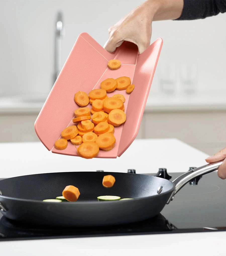 Joseph Joseph Chop2Pot™ Plus Red Folding Chopping Board 2 Joseph Joseph Chop2Pot™ Plus Red Folding Chopping Board - Image 2