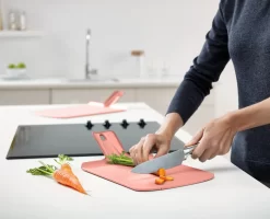 Joseph Joseph Chop2Pot™ Plus Red Folding Chopping Board 8 Joseph Joseph Chop2Pot™ Plus Red Folding Chopping Board -Kitchen Essentials Shop 60042 Media 05
