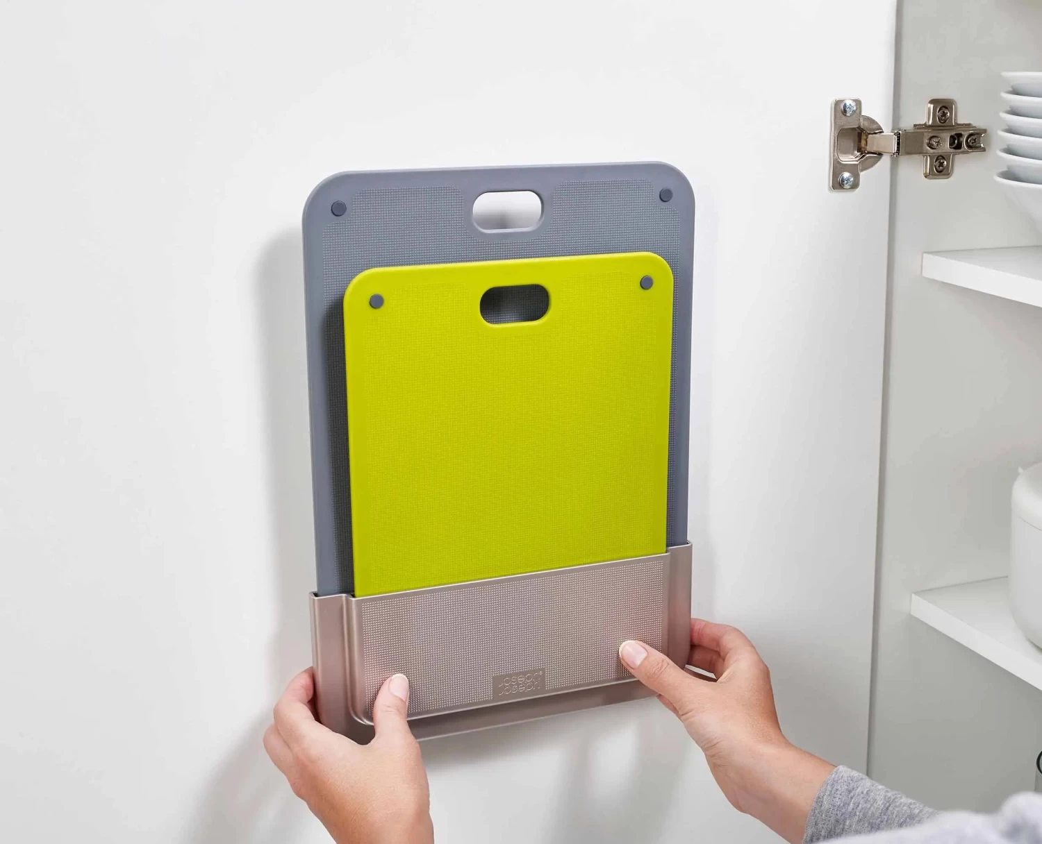 Joseph Joseph DoorStore™ Chop 2-piece Grey Chopping Board Set 5 Joseph Joseph DoorStore™ Chop 2-piece Grey Chopping Board Set - Image 5