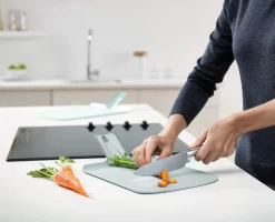 Joseph Joseph Chop2Pot™ Plus Grey Folding Chopping Board -Kitchen Essentials Shop 60154 Media 05