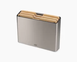 Joseph Joseph Folioâ„¢ Steel Bamboo 3-piece Chopping Board Set