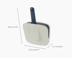 Joseph Joseph CleanStore Blue Wall-mounted Dustpan & Brush 17 Joseph Joseph CleanStore Blue Wall-mounted Dustpan & Brush -Kitchen Essentials Shop 65001 DIM
