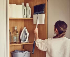 Joseph Joseph CleanStore Blue Wall-mounted Broom -Kitchen Essentials Shop 65002 5