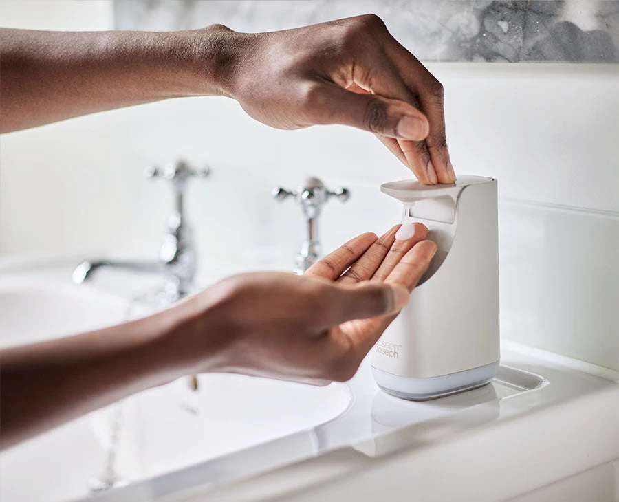 Joseph Joseph Slim™ Matt Ecru Soap Pump 2 Joseph Joseph Slim™ Matt Ecru Soap Pump - Image 2