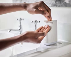 Joseph Joseph Slim™ Matt Ecru Soap Pump 9 Joseph Joseph Slim™ Matt Ecru Soap Pump -Kitchen Essentials Shop 70578 PDP 03