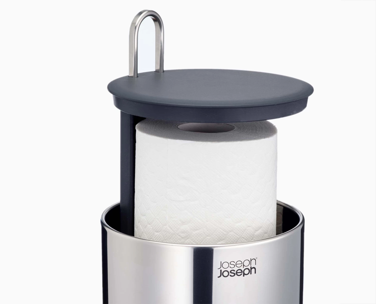 Joseph Joseph Easystore™ Luxe Stainless-steel Concealed Toilet Roll Holder 5 Joseph Joseph Easystore™ Luxe Stainless-steel Concealed Toilet Roll Holder - Image 5