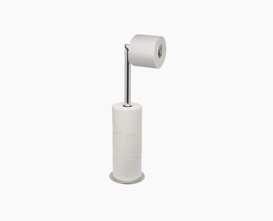 Joseph Joseph EasyStore™ Luxe 2-in-1 Stainless-steel Toilet Roll Stand 1 Joseph Joseph EasyStore™ Luxe 2-in-1 Stainless-steel Toilet Roll Stand