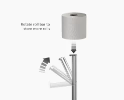 Joseph Joseph EasyStore™ Luxe 2-in-1 Stainless-steel Toilet Roll Stand 16 Joseph Joseph EasyStore™ Luxe 2-in-1 Stainless-steel Toilet Roll Stand -Kitchen Essentials Shop 70594 PDP INFO