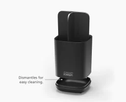 Joseph Joseph EasyStore™ Matt Black Toothbrush Holder 16 Joseph Joseph EasyStore™ Matt Black Toothbrush Holder -Kitchen Essentials Shop 70598 PDP INFO
