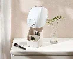 Joseph Joseph Viva Pedestal Mirror With Cosmetic Organiser -Kitchen Essentials Shop 75001 Image 2