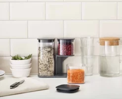 Joseph Joseph Podium™ 3-piece Grey Storage Container Set -Kitchen Essentials Shop 81072 Image 3