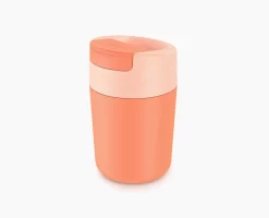 Joseph Joseph Sipp™ Coral Travel Mug With Hygienic Lid 340ml