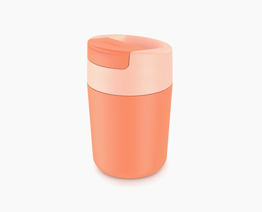 Joseph Joseph Sipp™ Coral Travel Mug With Hygienic Lid 340ml 1 Joseph Joseph Sipp™ Coral Travel Mug With Hygienic Lid 340ml