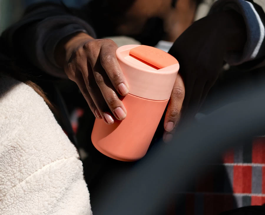 Joseph Joseph Sipp™ Coral Travel Mug With Hygienic Lid 340ml 2 Joseph Joseph Sipp™ Coral Travel Mug With Hygienic Lid 340ml - Image 2