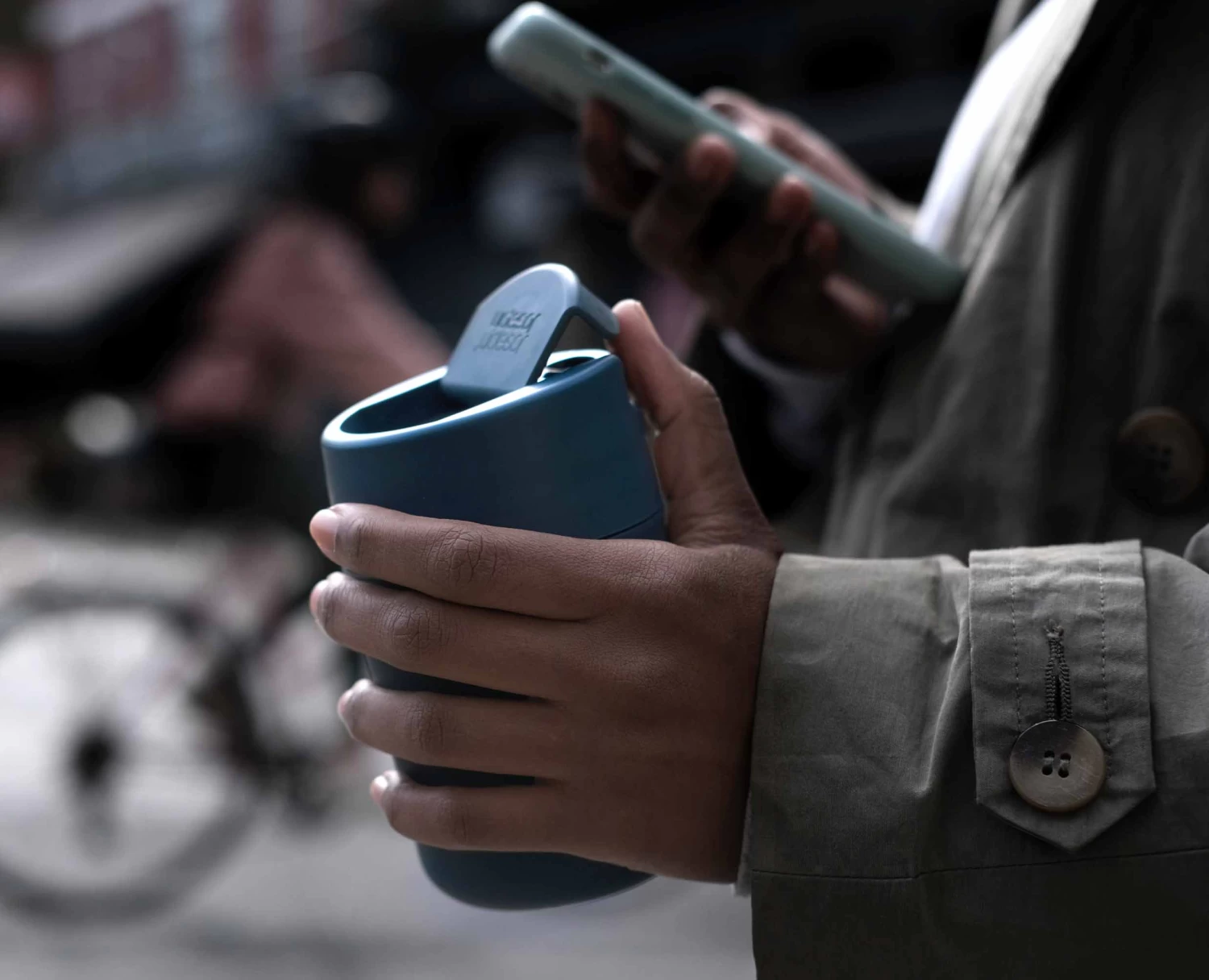 Joseph Joseph Sipp™ Blue Travel Mug With Hygienic Lid 340ml 3 Joseph Joseph Sipp™ Blue Travel Mug With Hygienic Lid 340ml - Image 3