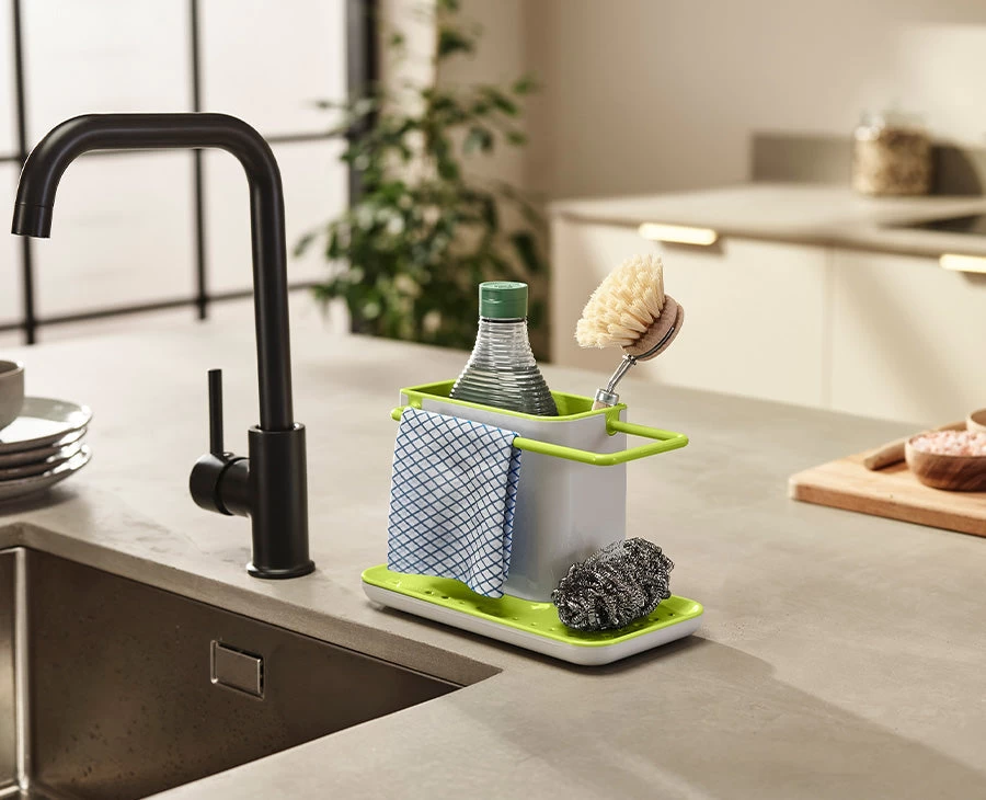 Joseph Joseph Caddy™ Green Kitchen Sink Organiser 2 Joseph Joseph Caddy™ Green Kitchen Sink Organiser - Image 2