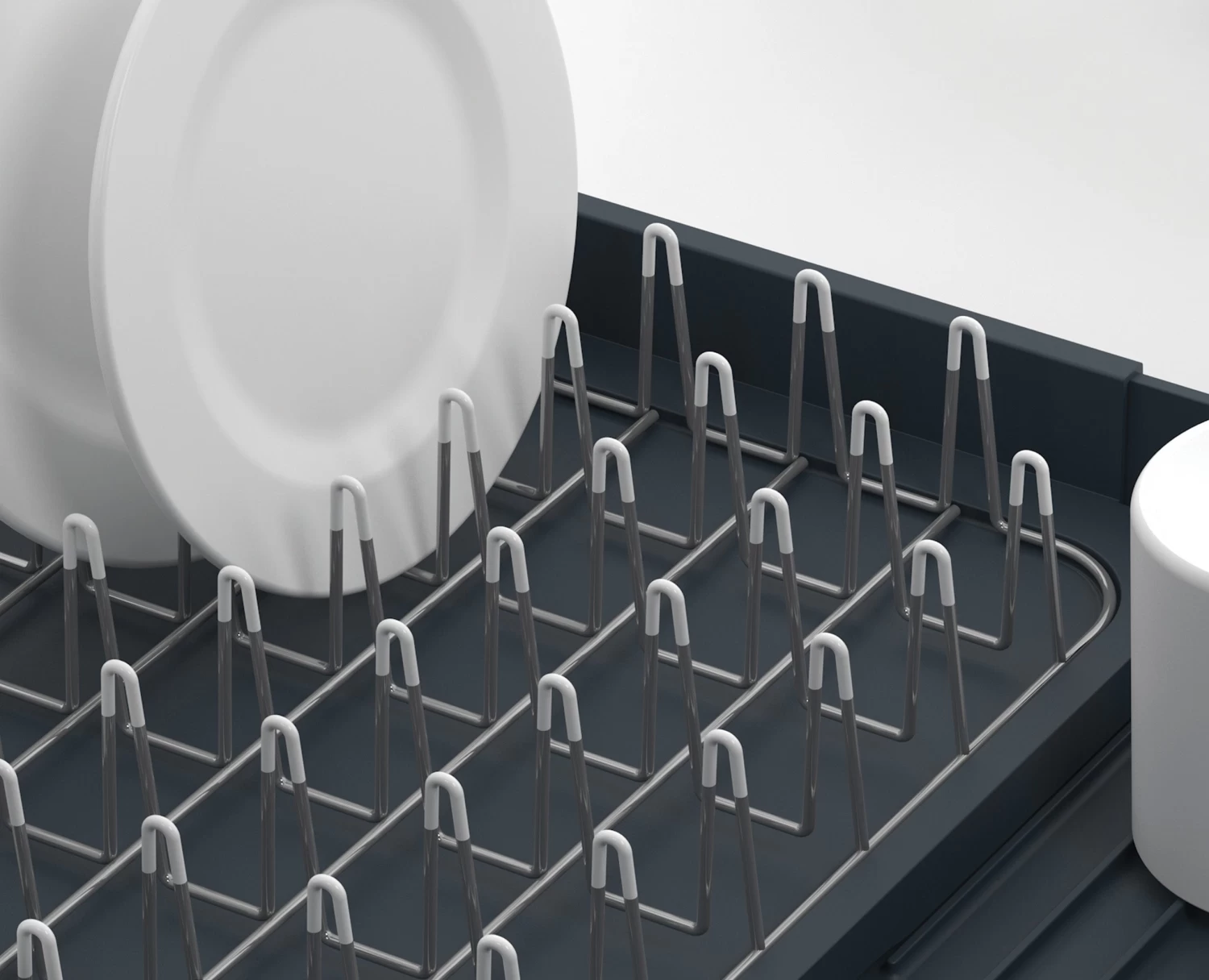 Joseph Joseph Extend™ Grey Expandable Dish Drainer 4 Joseph Joseph Extend™ Grey Expandable Dish Drainer - Image 4