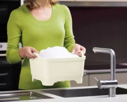 Wash&Drain™ White Green Washing-up Bowl 8 Wash&Drain™ White Green Washing-up Bowl -Kitchen Essentials Shop 85055 4