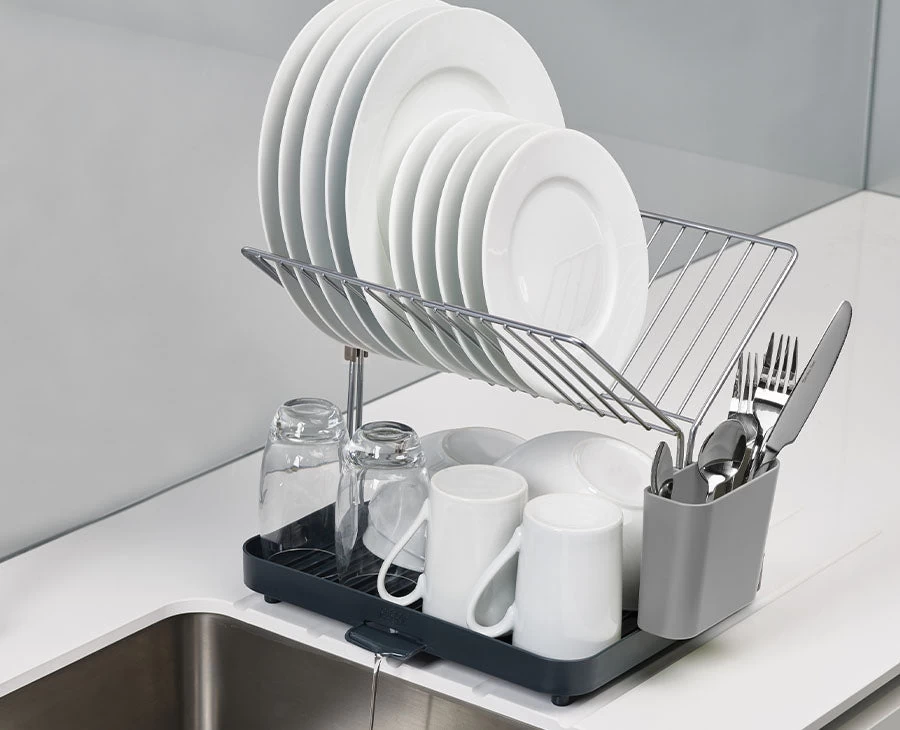 Joseph Joseph Y-Rack™ Grey 2-tier Dish Rack 2 Joseph Joseph Y-Rack™ Grey 2-tier Dish Rack - Image 2