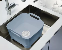 Joseph Joseph Wash&Drain™ Light Blue Washing-up Bowl 7 Joseph Joseph Wash&Drain™ Light Blue Washing-up Bowl -Kitchen Essentials Shop 85095 3