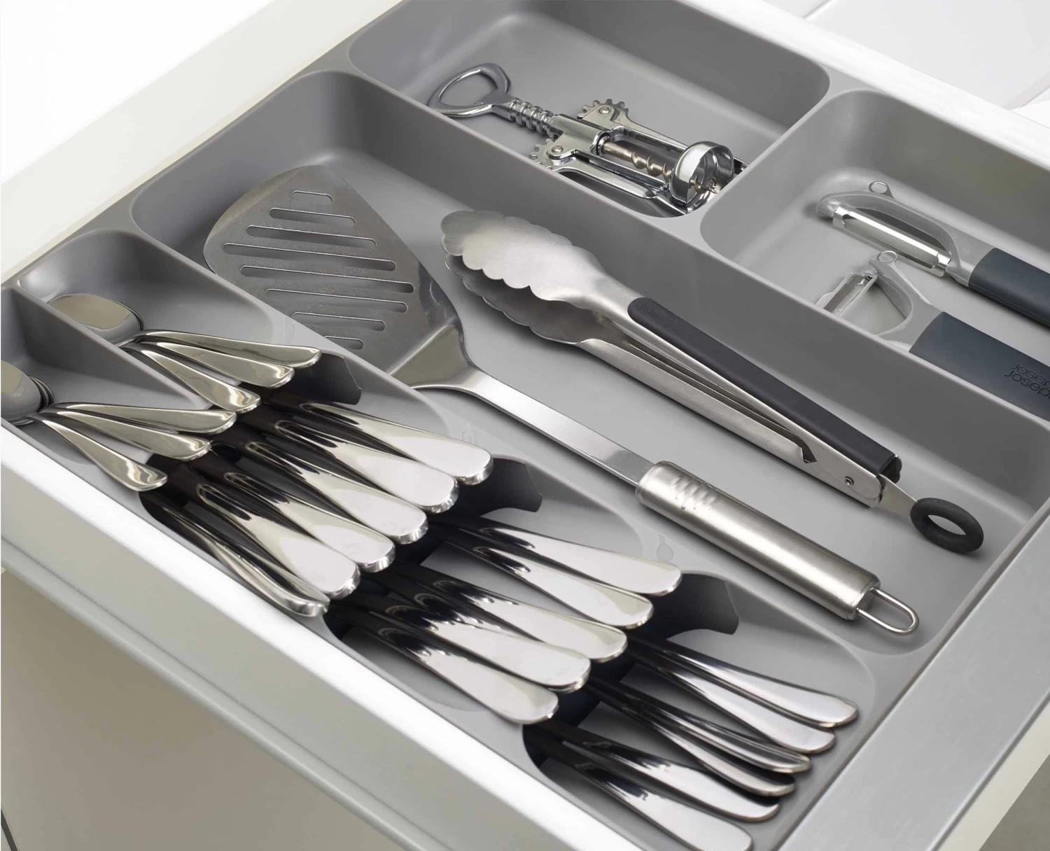 Joseph Joseph DrawerStore™ Grey Cutlery, Utensil & Gadget Organiser 3 Joseph Joseph DrawerStore™ Grey Cutlery, Utensil & Gadget Organiser - Image 3