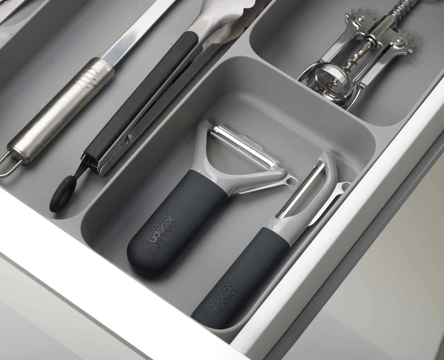 Joseph Joseph DrawerStore™ Grey Cutlery, Utensil & Gadget Organiser 4 Joseph Joseph DrawerStore™ Grey Cutlery, Utensil & Gadget Organiser - Image 4