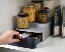 Joseph Joseph CupboardStore™ Compact Grey Tiered Organiser -Kitchen Essentials Shop 85145 Image 03