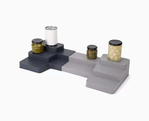 Joseph Joseph CupboardStore™ Expandable Grey Tiered Organiser -Kitchen Essentials Shop 85146 Media 01